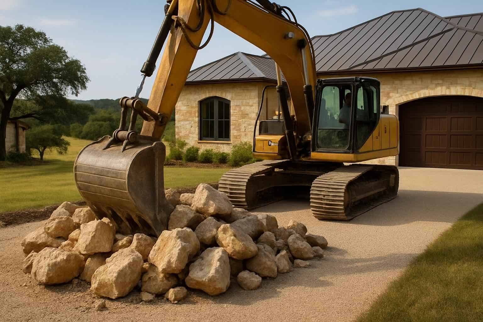 Rock Removal for Driveways in Doss Texas