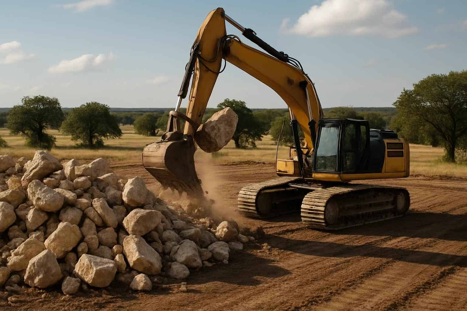 Rock Removal For Pads in Harper Texas