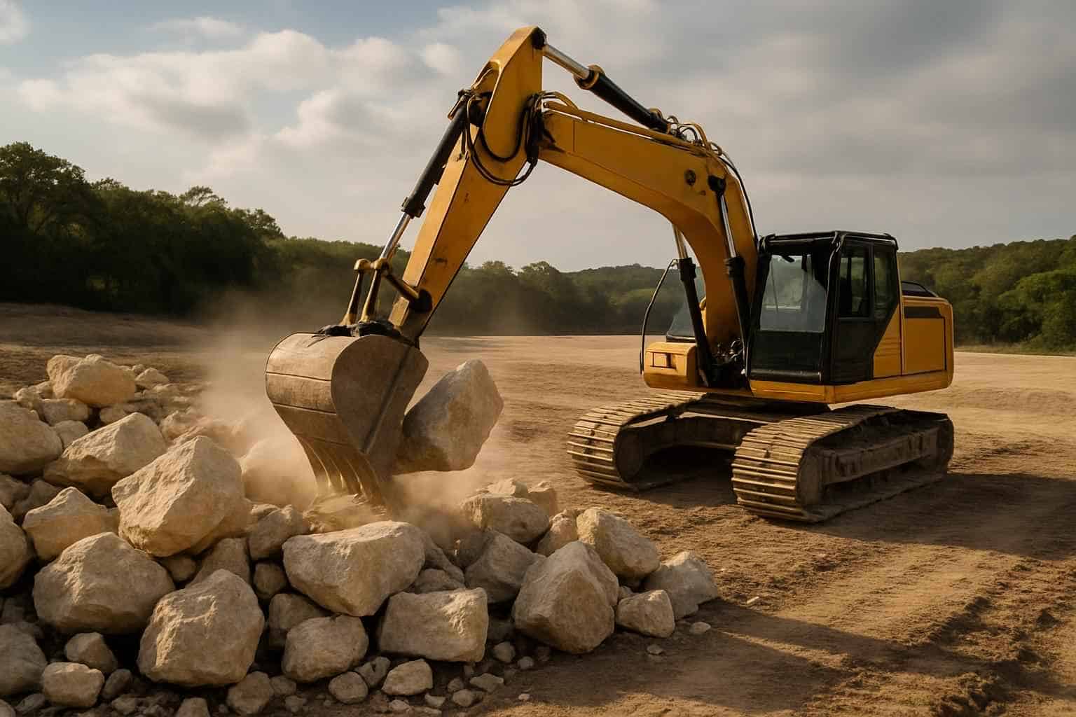 Rock Removal For Pads in Kerrville Texas