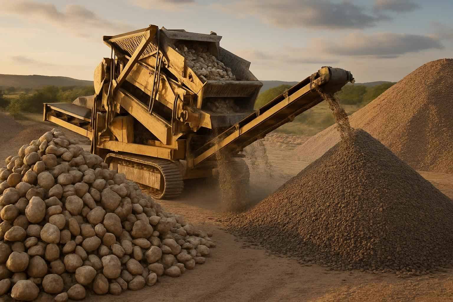 Rock Screening and Sorting in Doss Texas