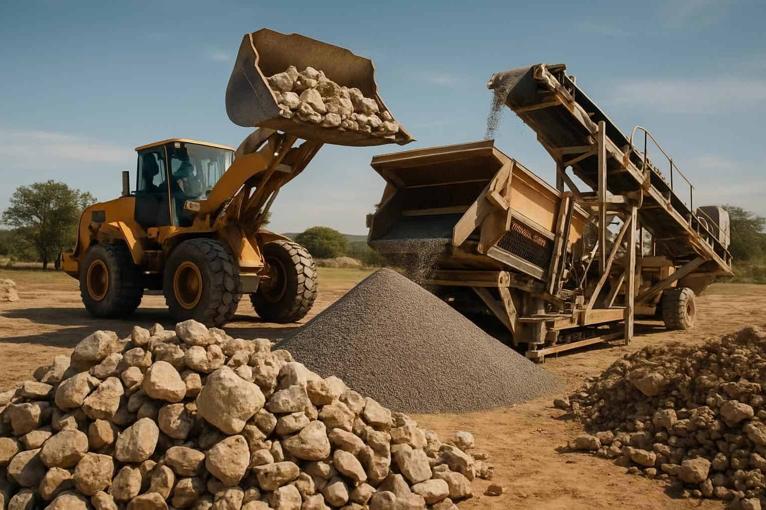 Rock Screening And Sorting in Hye Texas