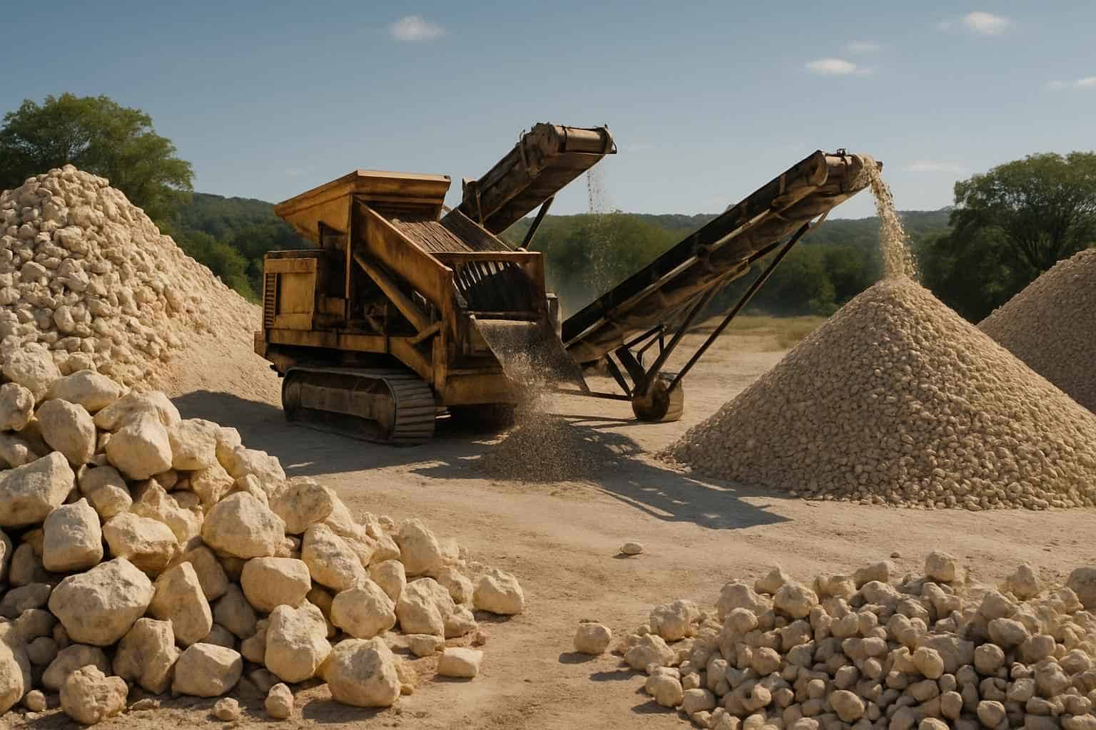 Rock Screening and Sorting in Waring Texas