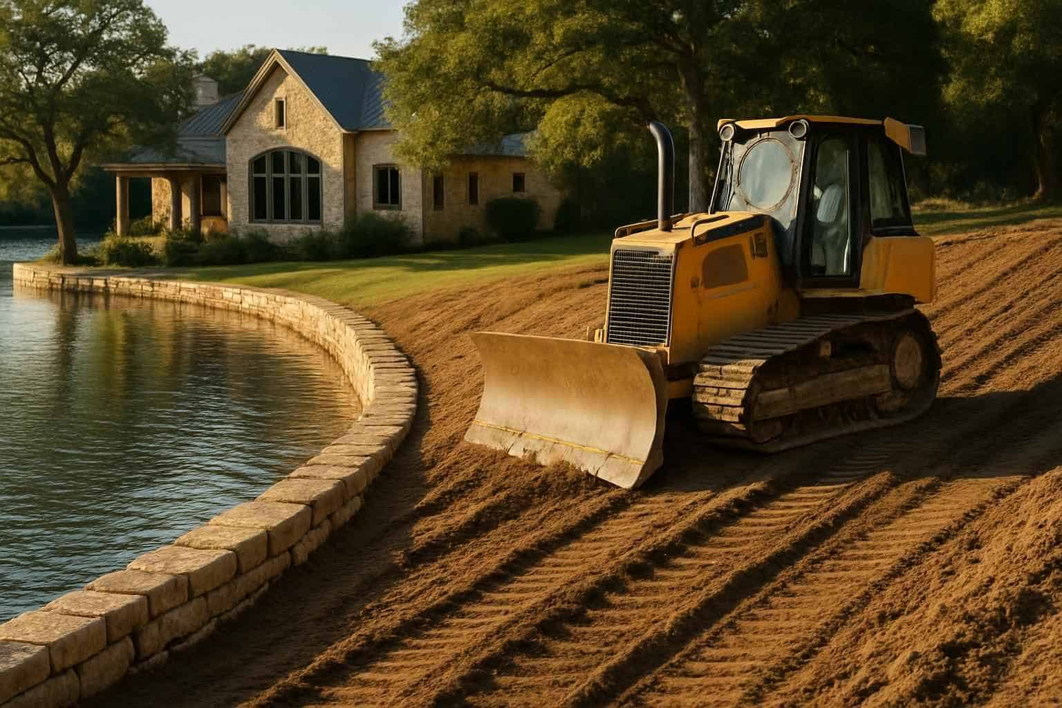 Shoreline Grading in Comfort Texas