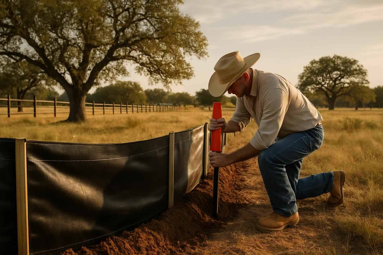 Silt Fence Installation in Harper Texas