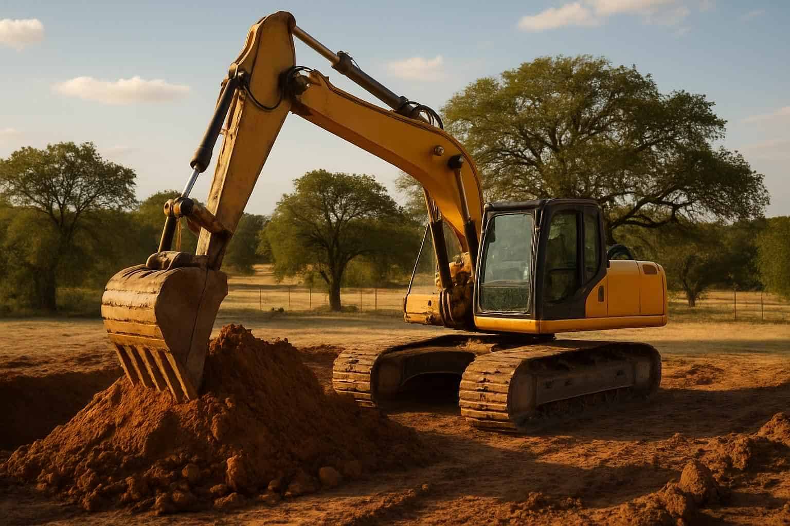 Site Excavation in Waring Texas