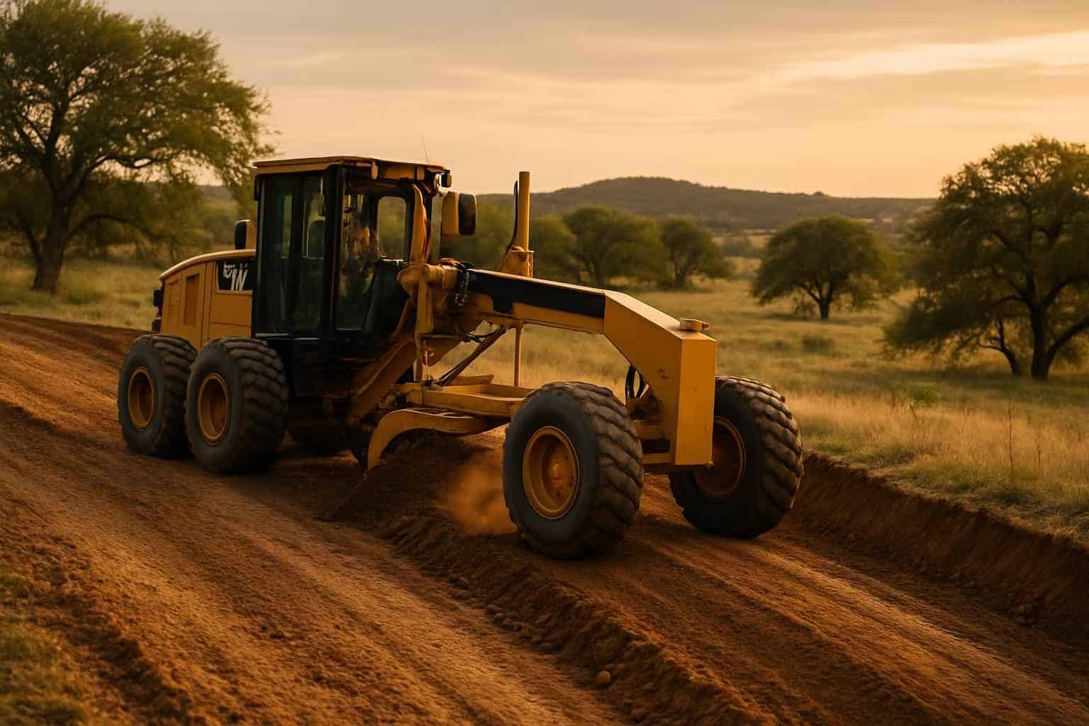 Slope Grading in Doss Texas
