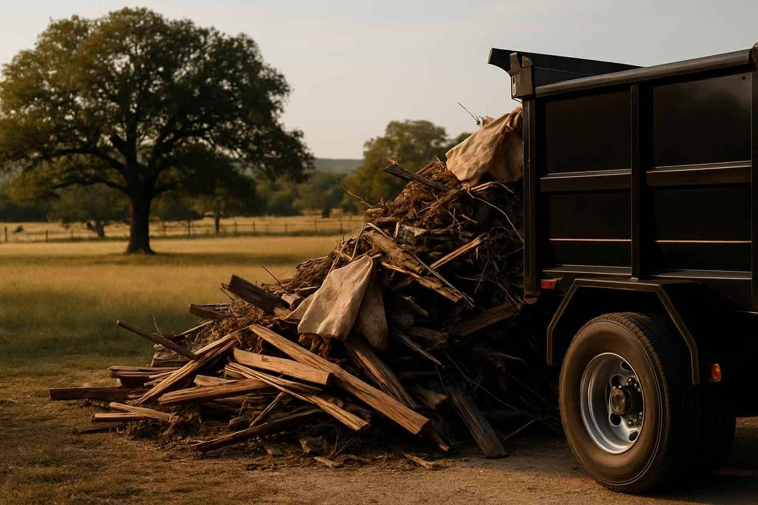 Spoils Haul Off in Doss Texas