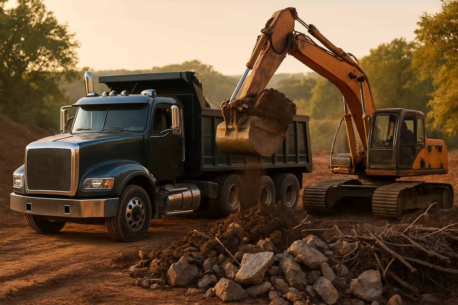 Spoils Haul Off in Kerrville Texas