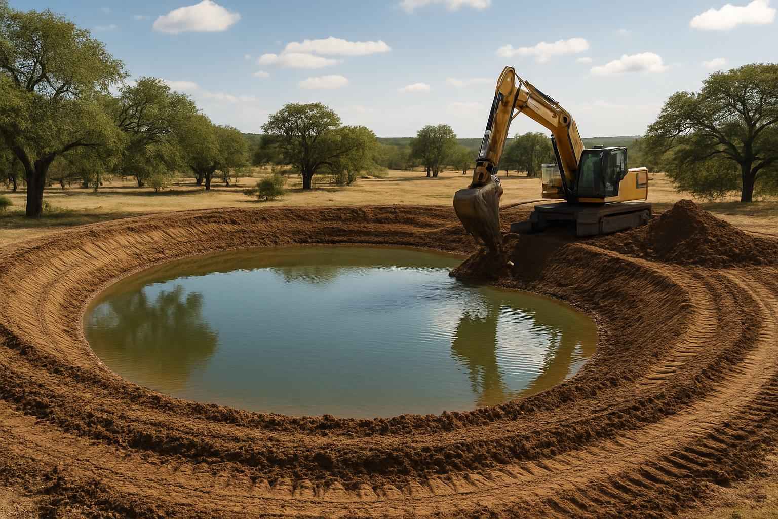 Stock Tank Excavation in Harper Texas
