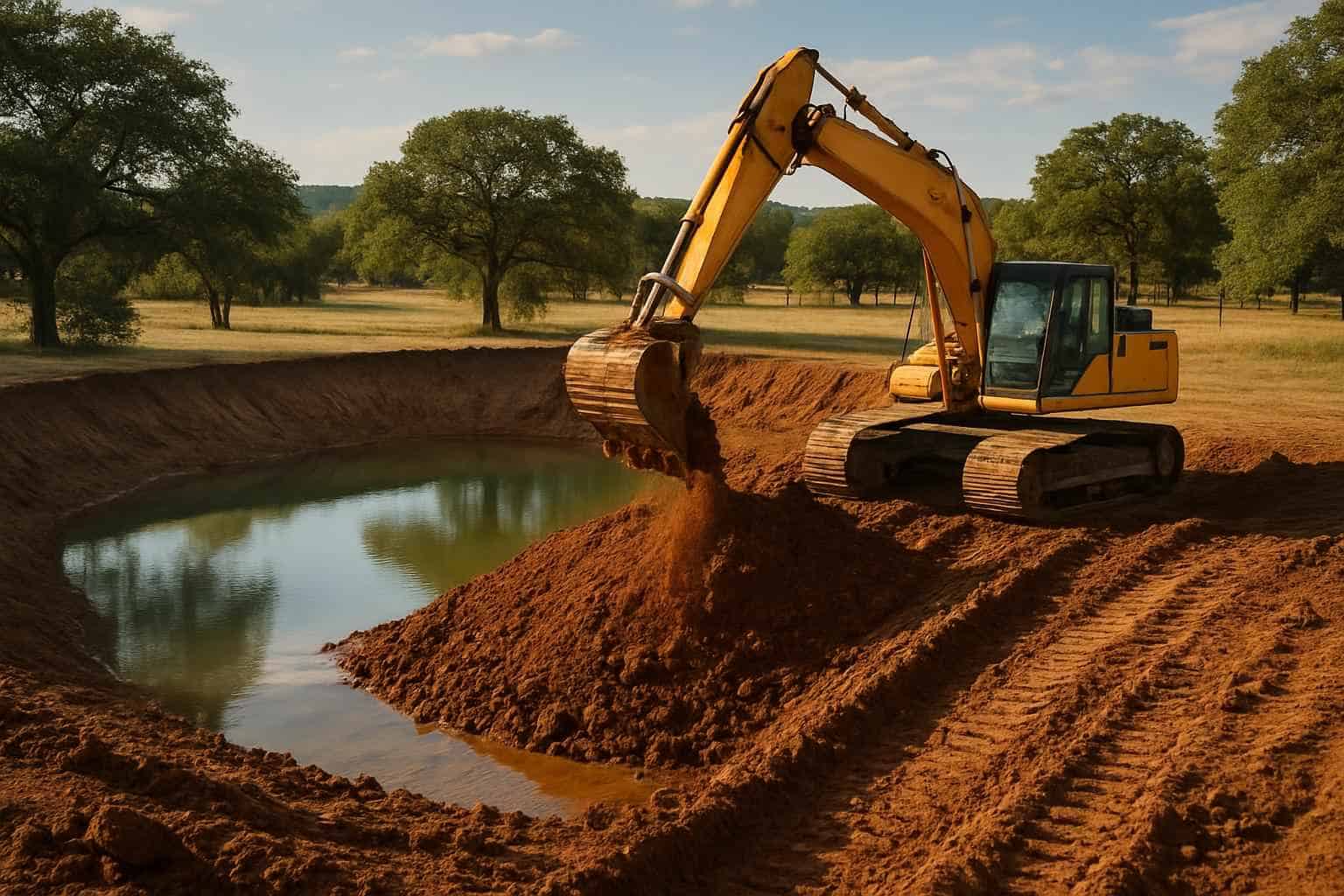 Stock Tank Excavation in Kerrville Texas