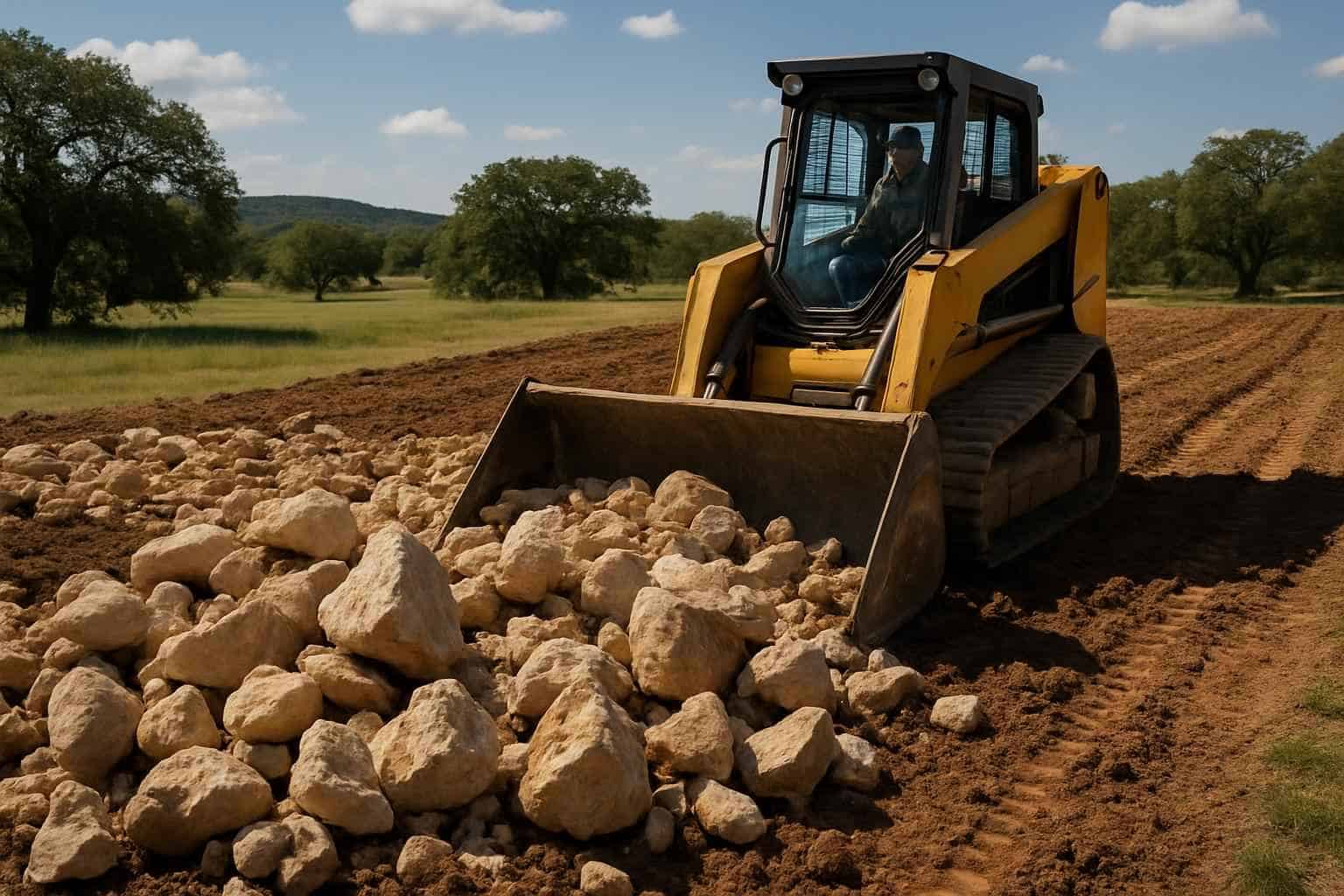 Surface Rock Removal in Waring Texas
