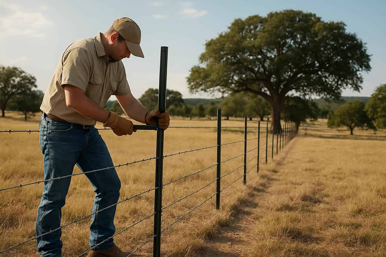 T Post Installation In Harper Texas