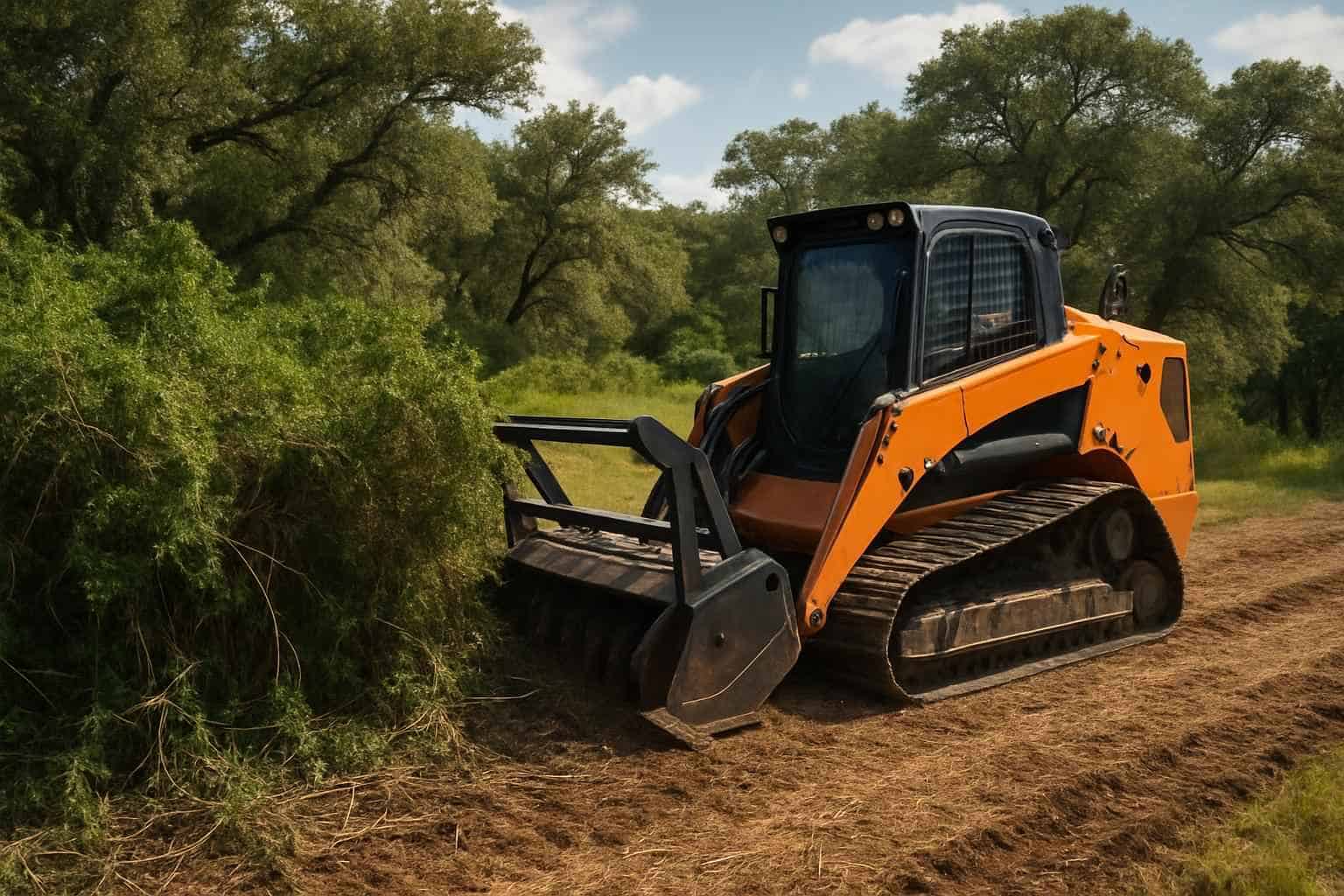 Thick Vegetation Clearing in Kerrville Texas