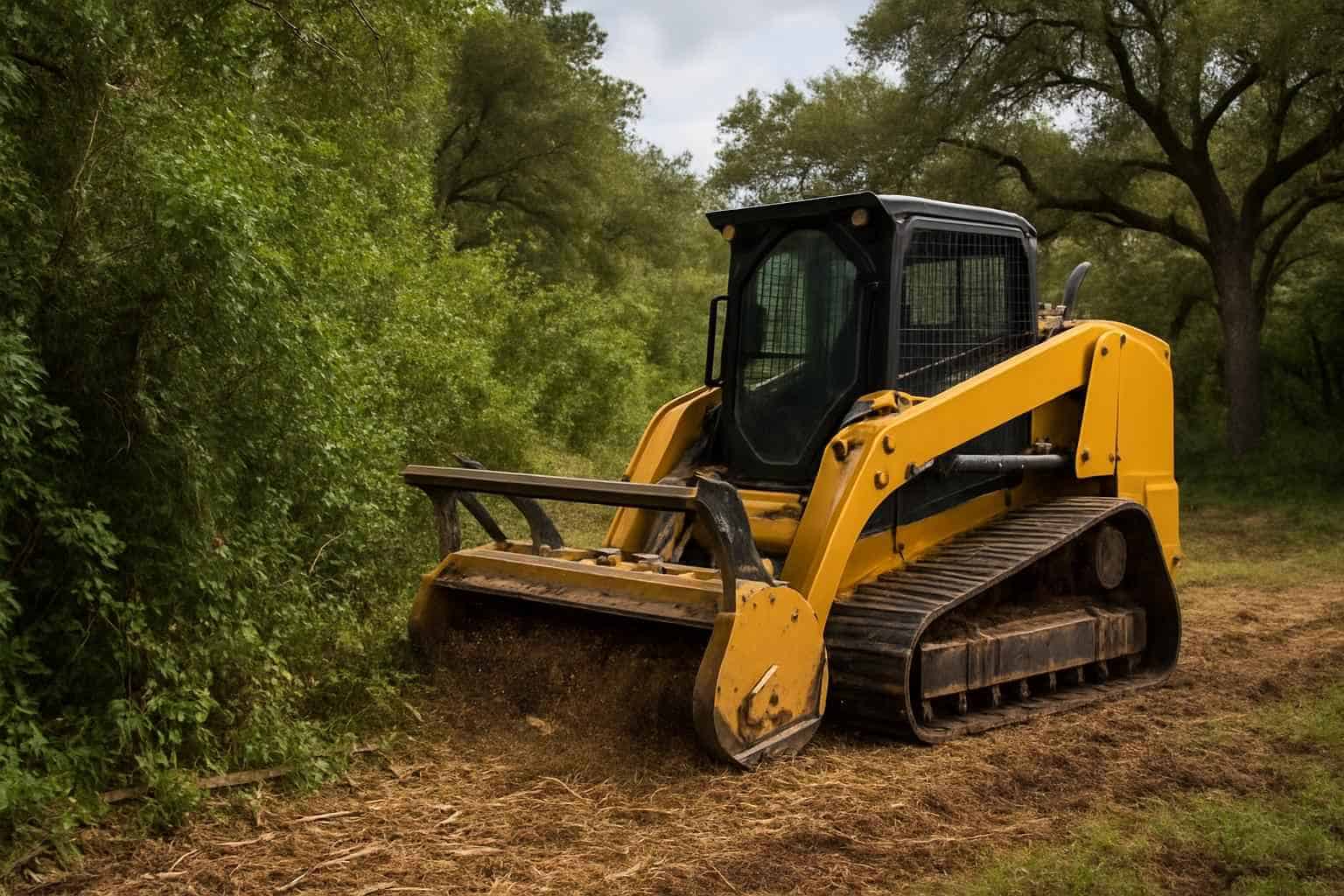 Thick Vegetation Clearing in Waring Texas