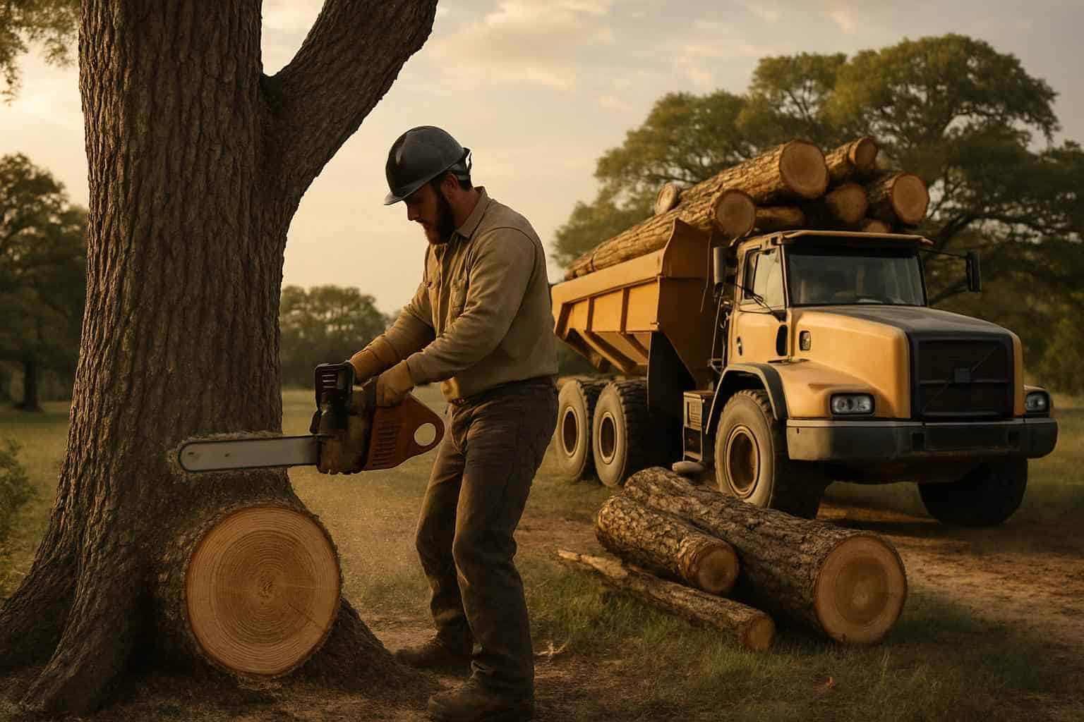Tree Felling and Hauling in Comfort Texas