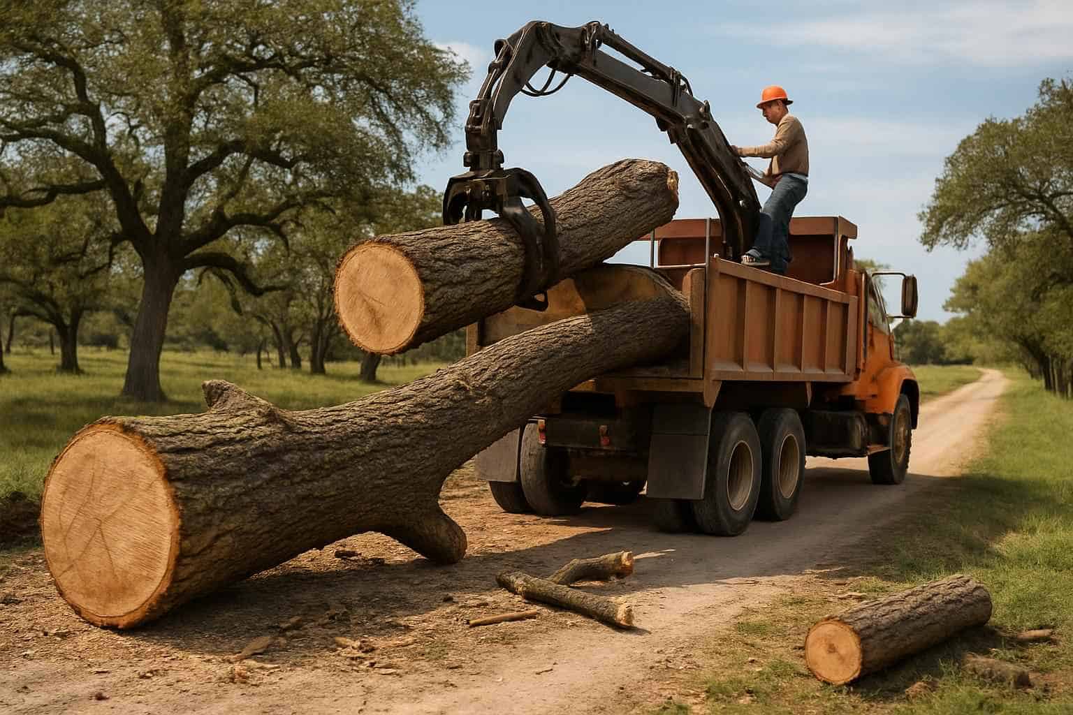 Tree Felling and Hauling in Waring Texas