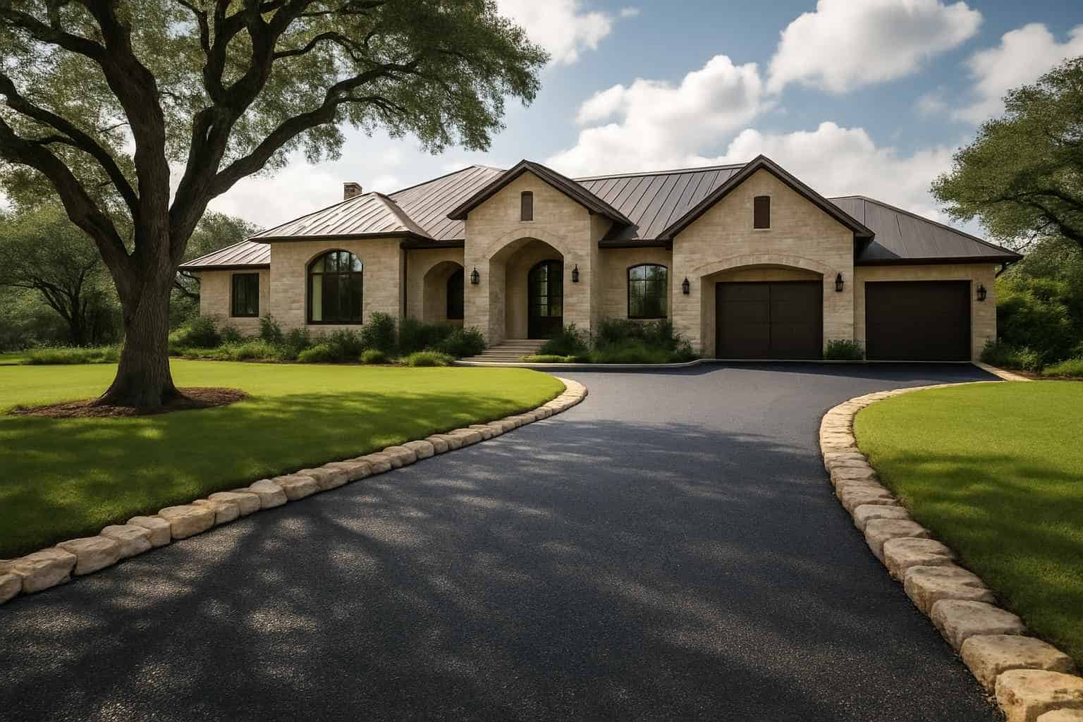 Two Course Chip Seal in Comfort Texas