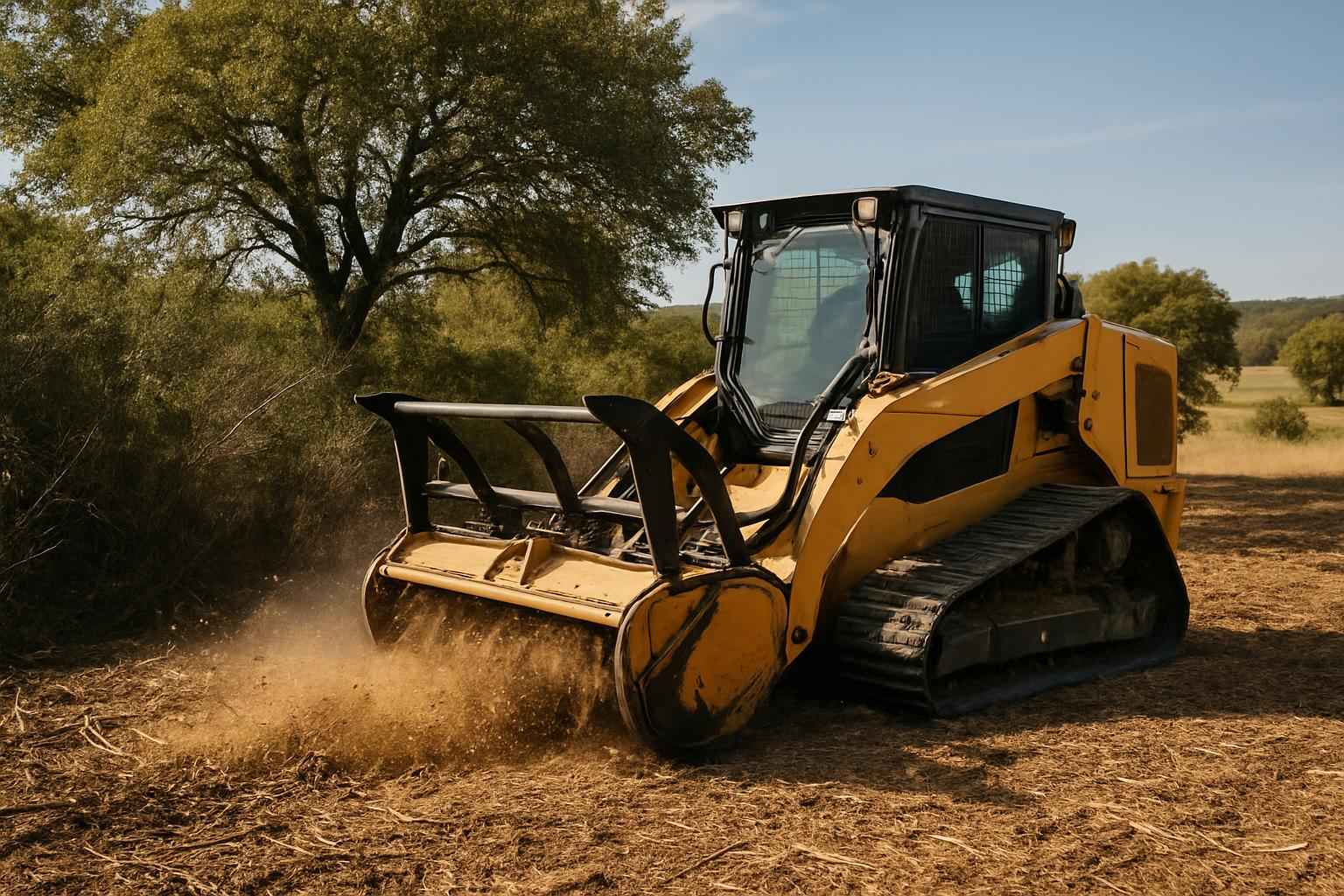 Underbrush Mulching in Doss Texas