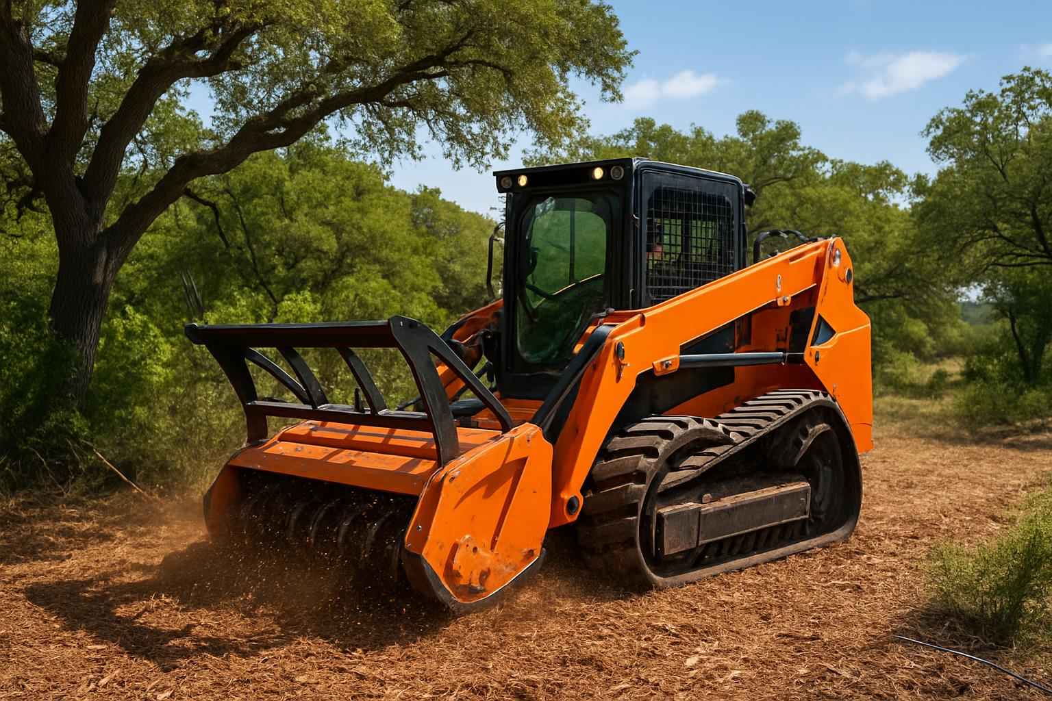 Underbrush Mulching in Kerrville Texas