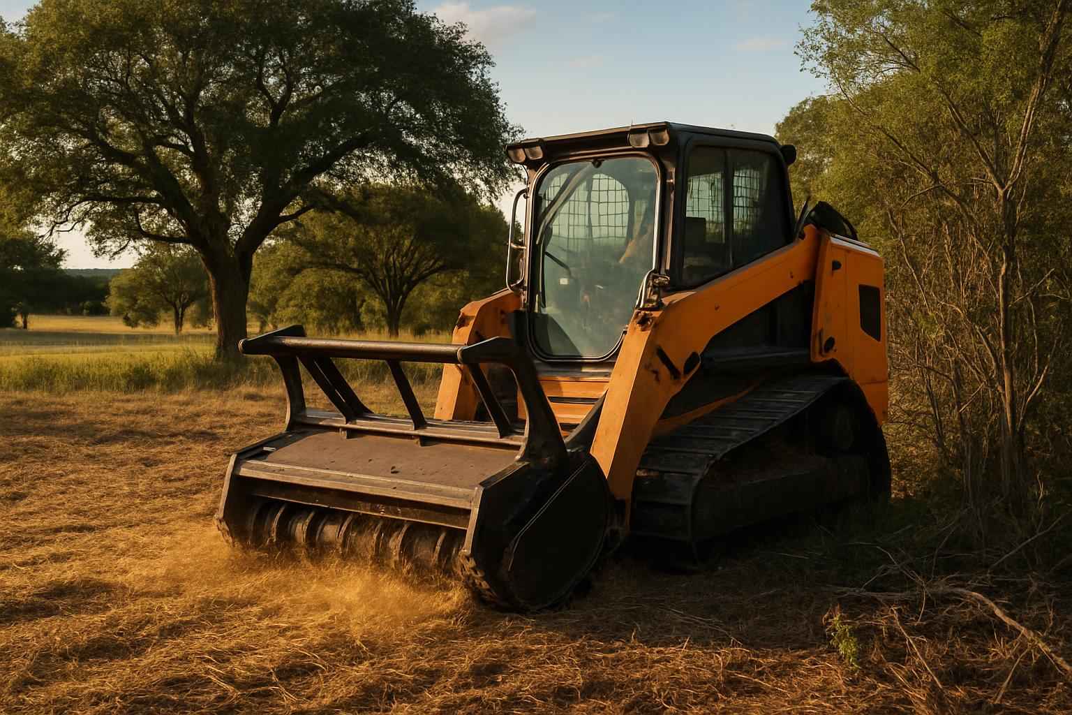 Underbrush Mulching in Waring Texas