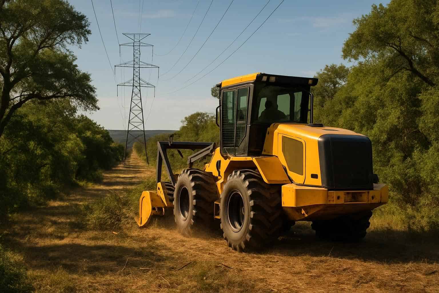 Utility ROW Clearing in Comfort Texas