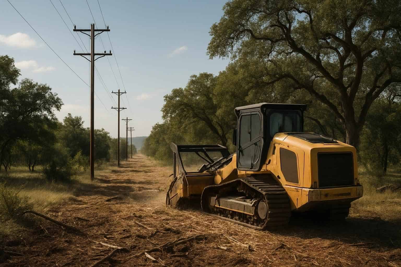 Utility ROW Clearing in Harper Texas
