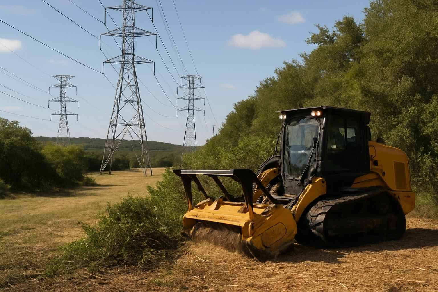 Utility ROW Clearing in Kerrville Texas