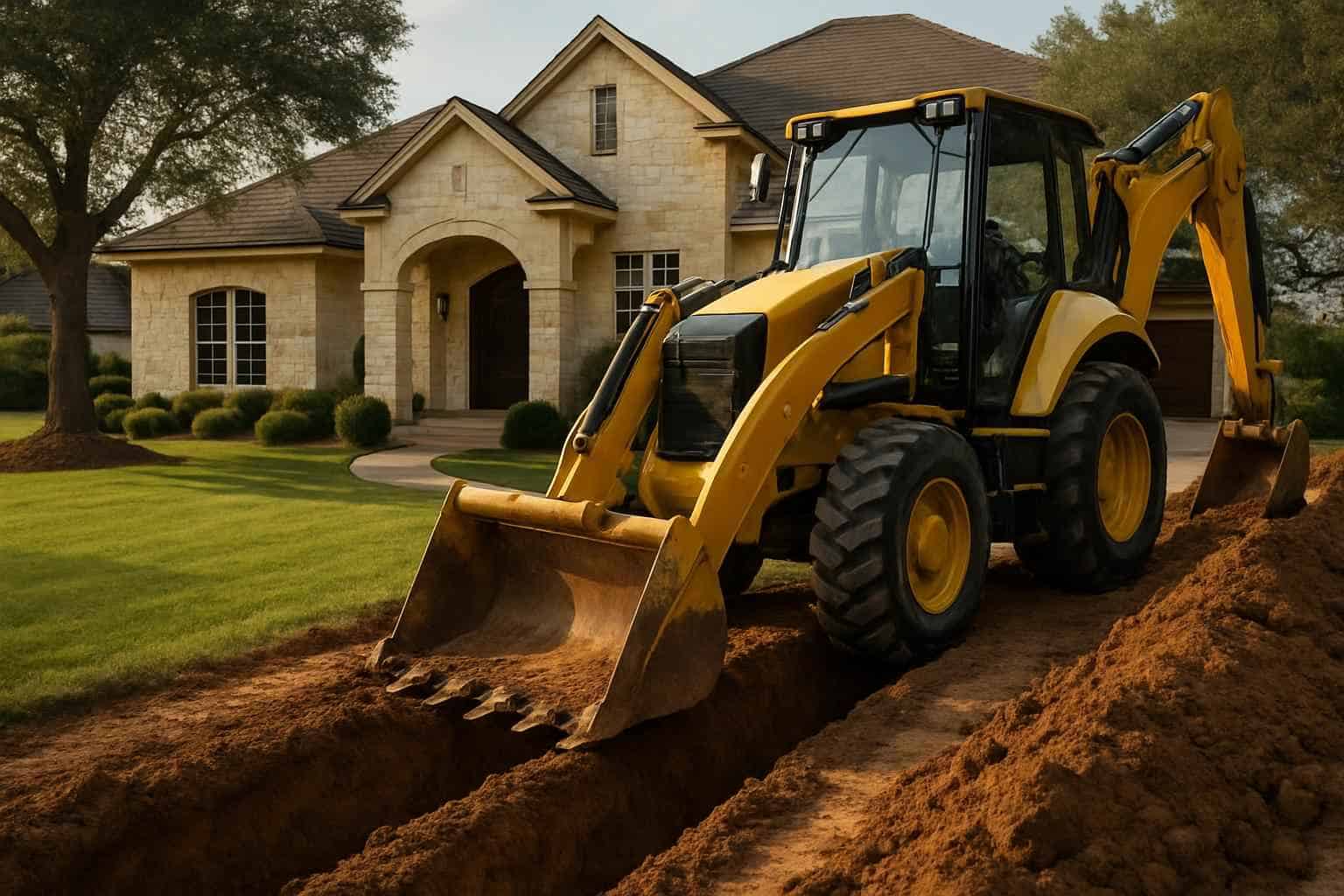 Utility Trenching in Harper Texas