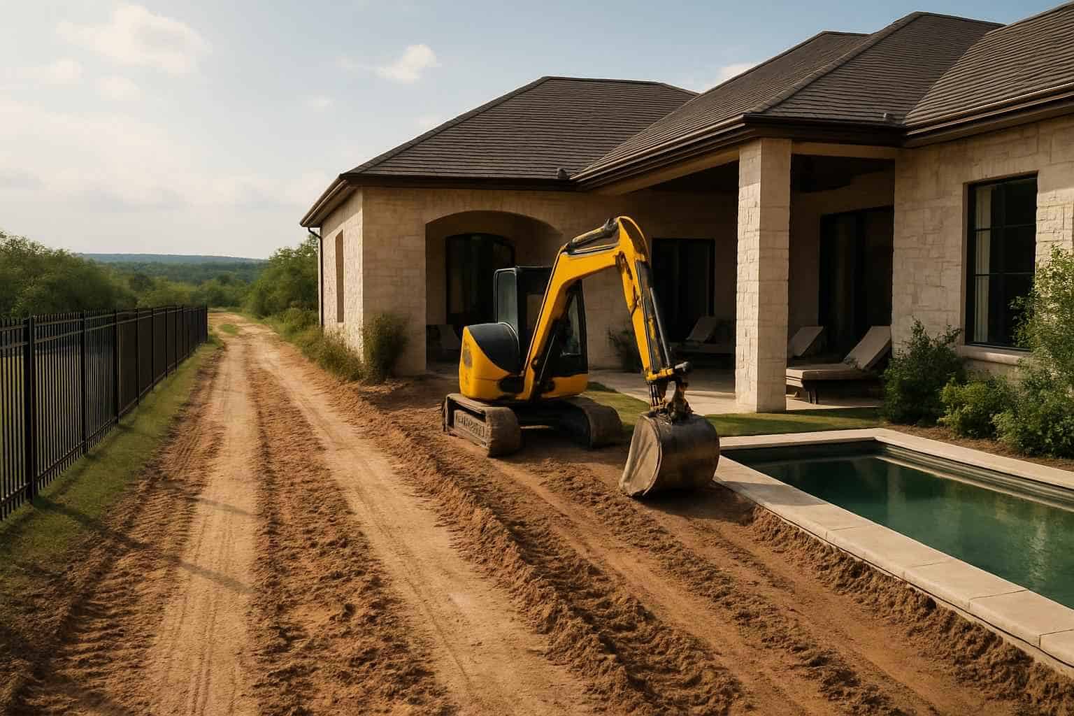 Access Prep for Pool Dig in Camp Verde Texas