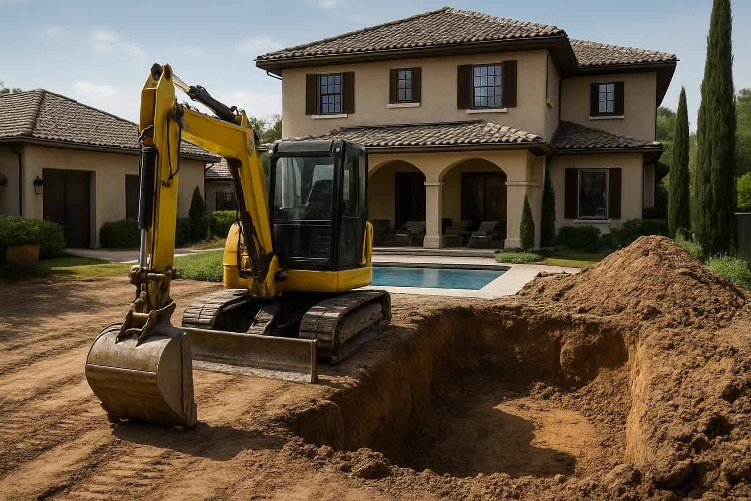 Access Prep for Pool Dig in Johnson City Texas