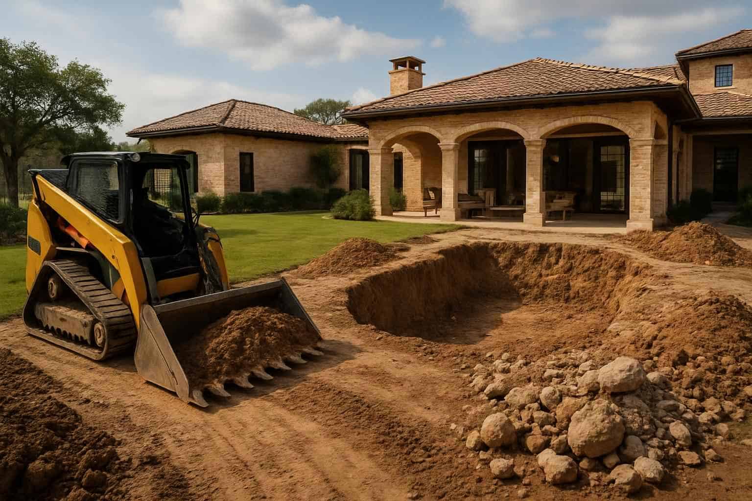 Access Prep for Pool Dig in Kendalia Texas