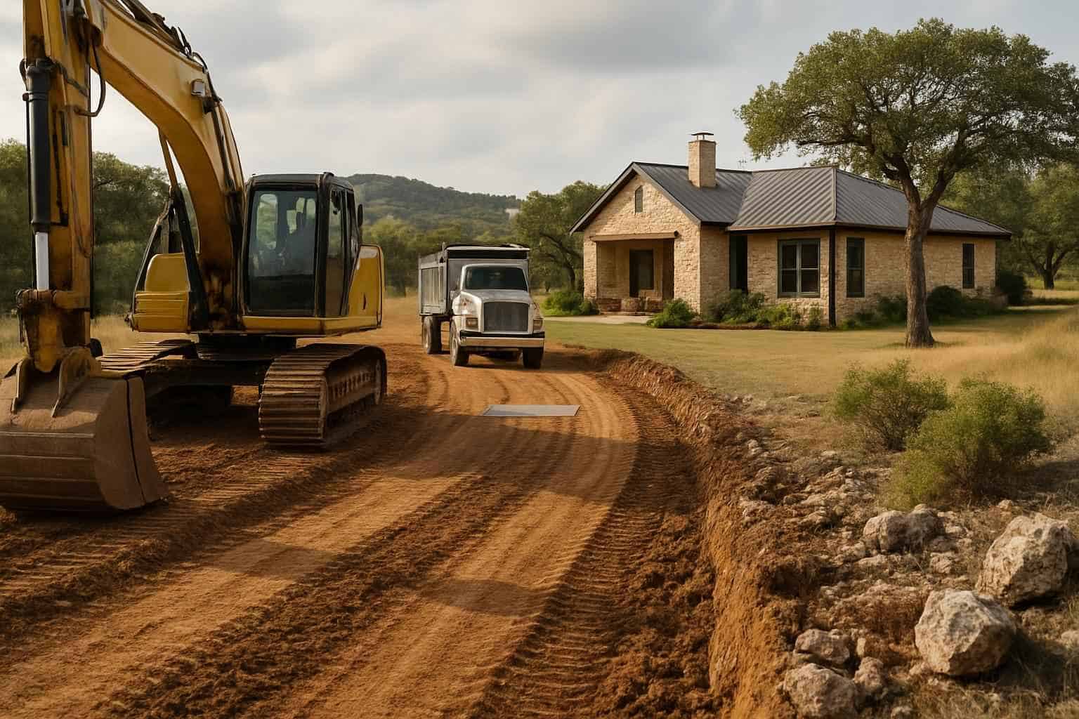 Access Prep for Pool Dig in Mountain Home Texas