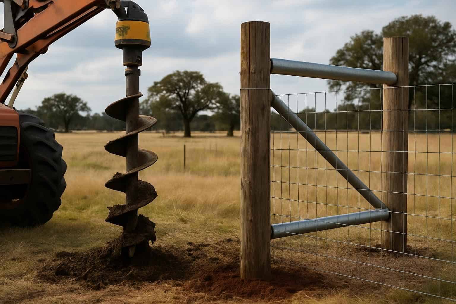 Auger Holes And H Braces in Blanco Texas