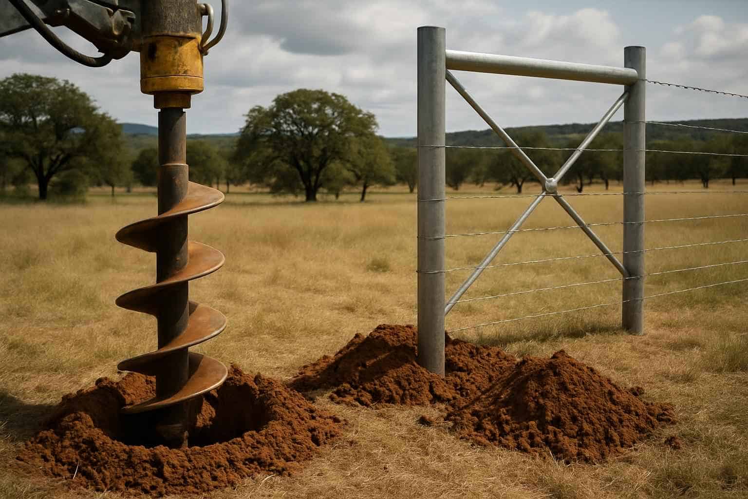 Auger Holes and H Braces in Camp Verde Texas