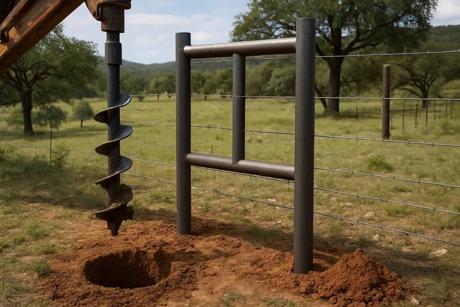 Auger Holes And H Braces in Ingram Texas