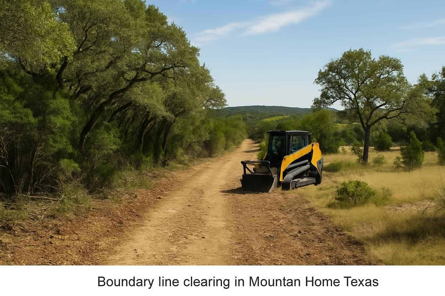 Boundary Line Clearing in Mountain Home Texas