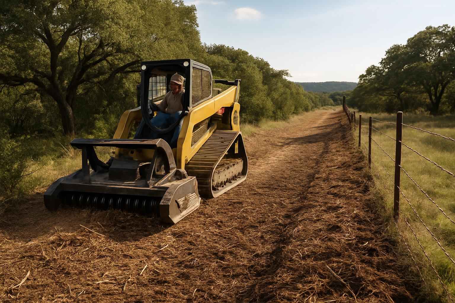 Boundary Line Clearing in Sisterdale Texas