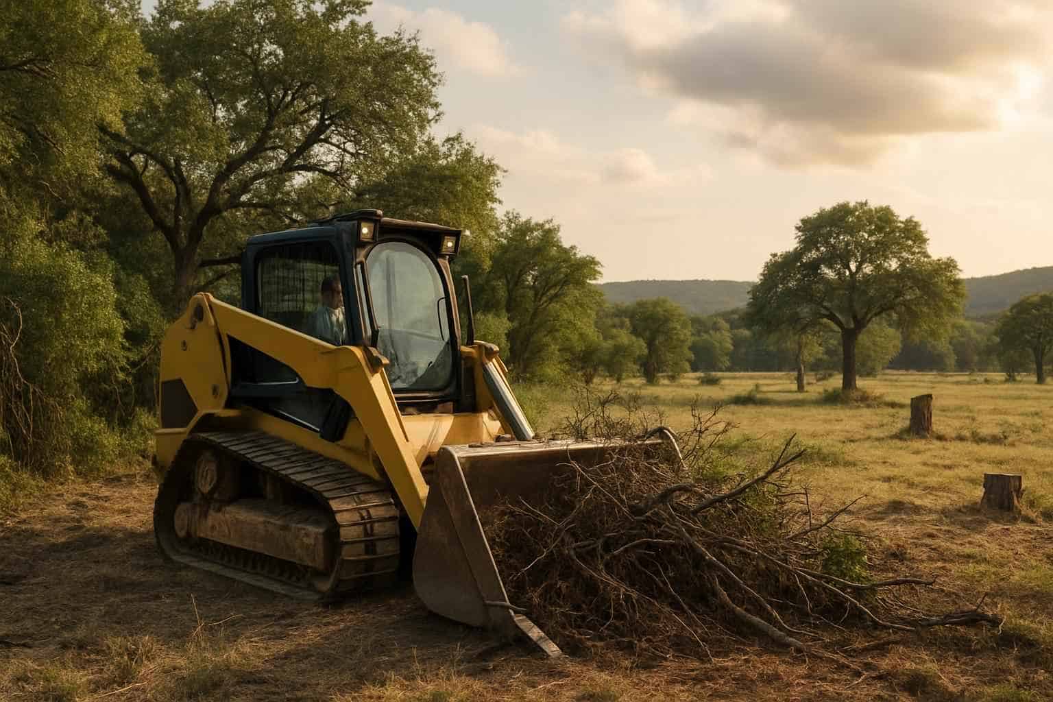 Brush and Tree Lot Clearing in Hunt Texas