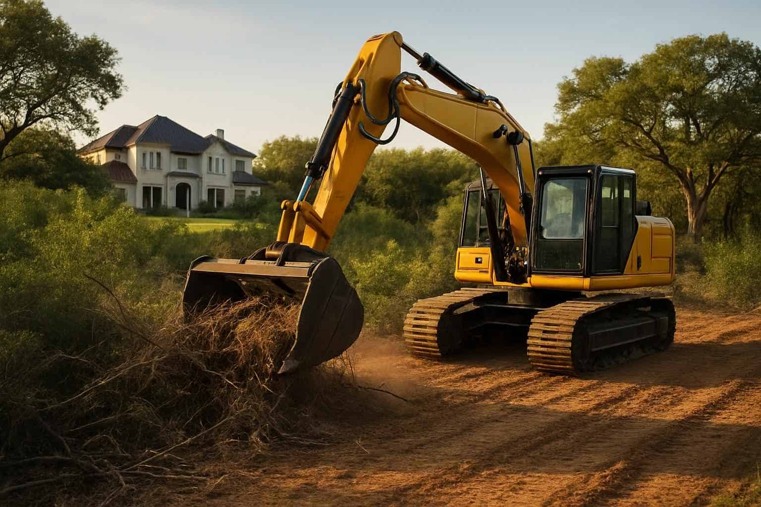Brush Clearing for New Builds in Blanco Texas