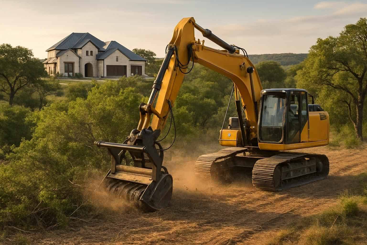 Brush Clearing for New Builds in Hunt Texas