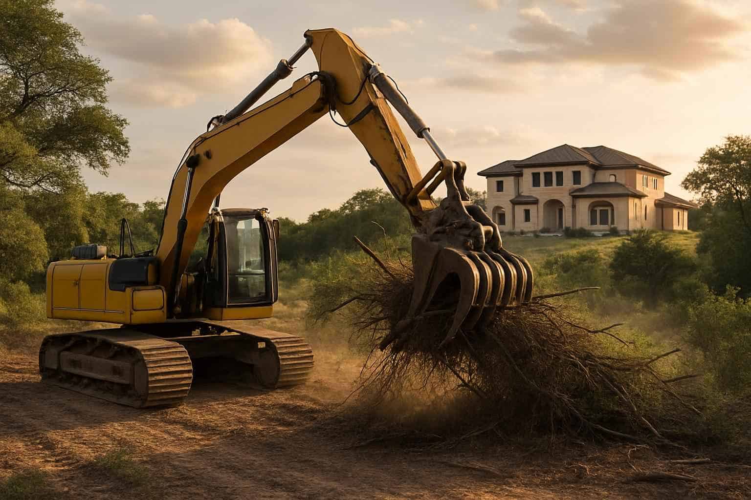 Brush Clearing for New Builds in Johnson City Texas
