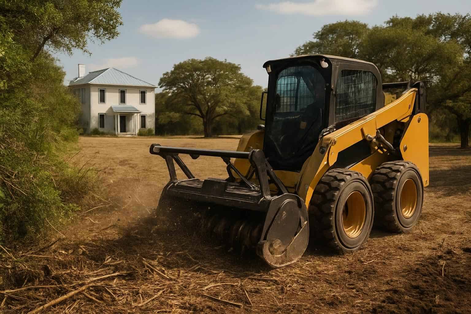 Brush Clearing for New Builds in Kendalia Texas