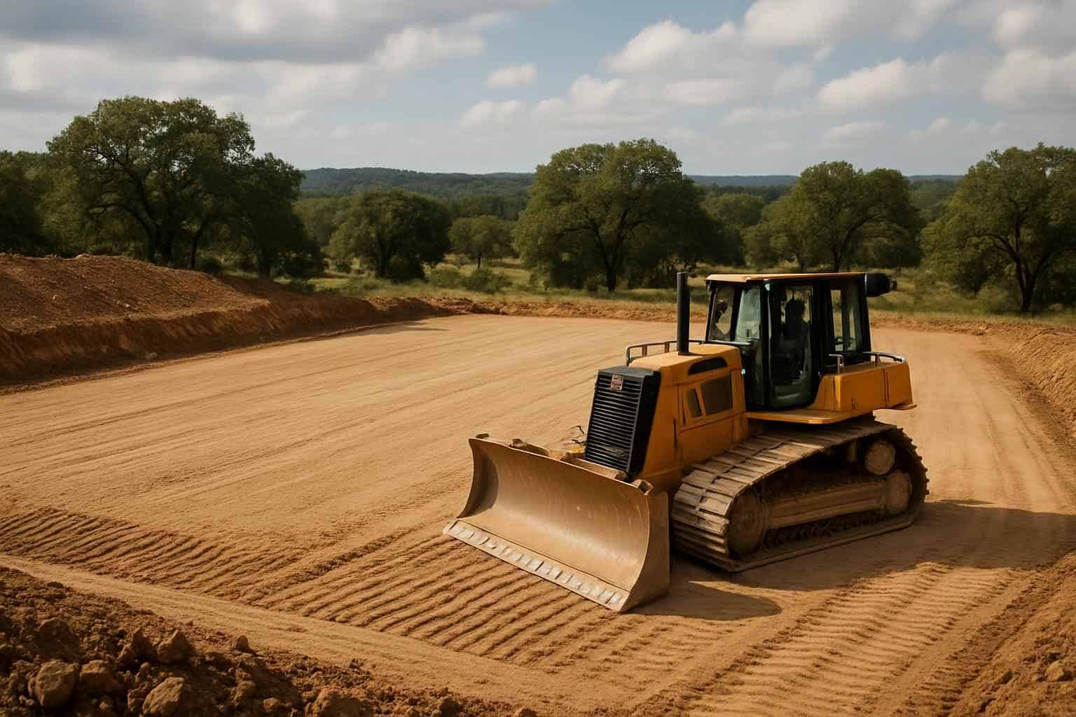 Building Pad Prep in Blanco Texas