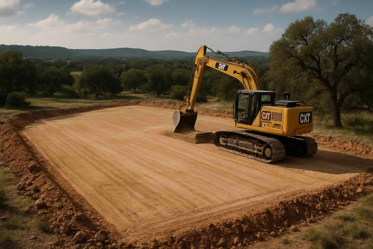 Building Pad Prep in Kendalia Texas