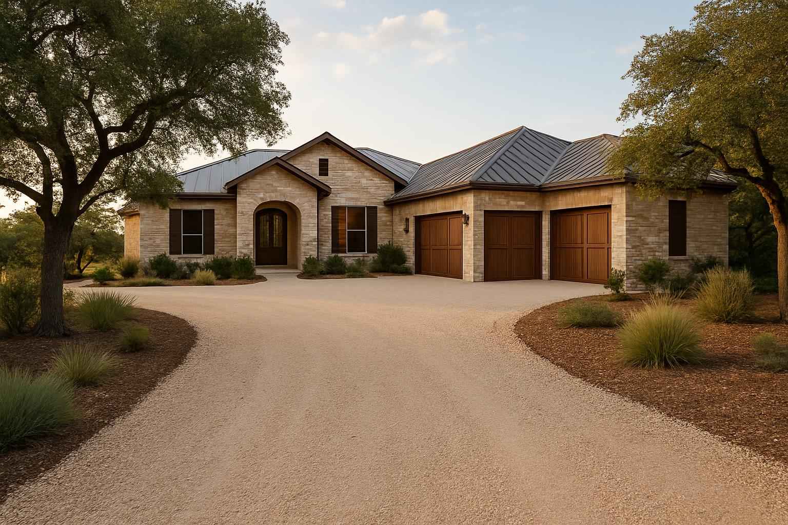 Caliche Driveway in Blanco Texas