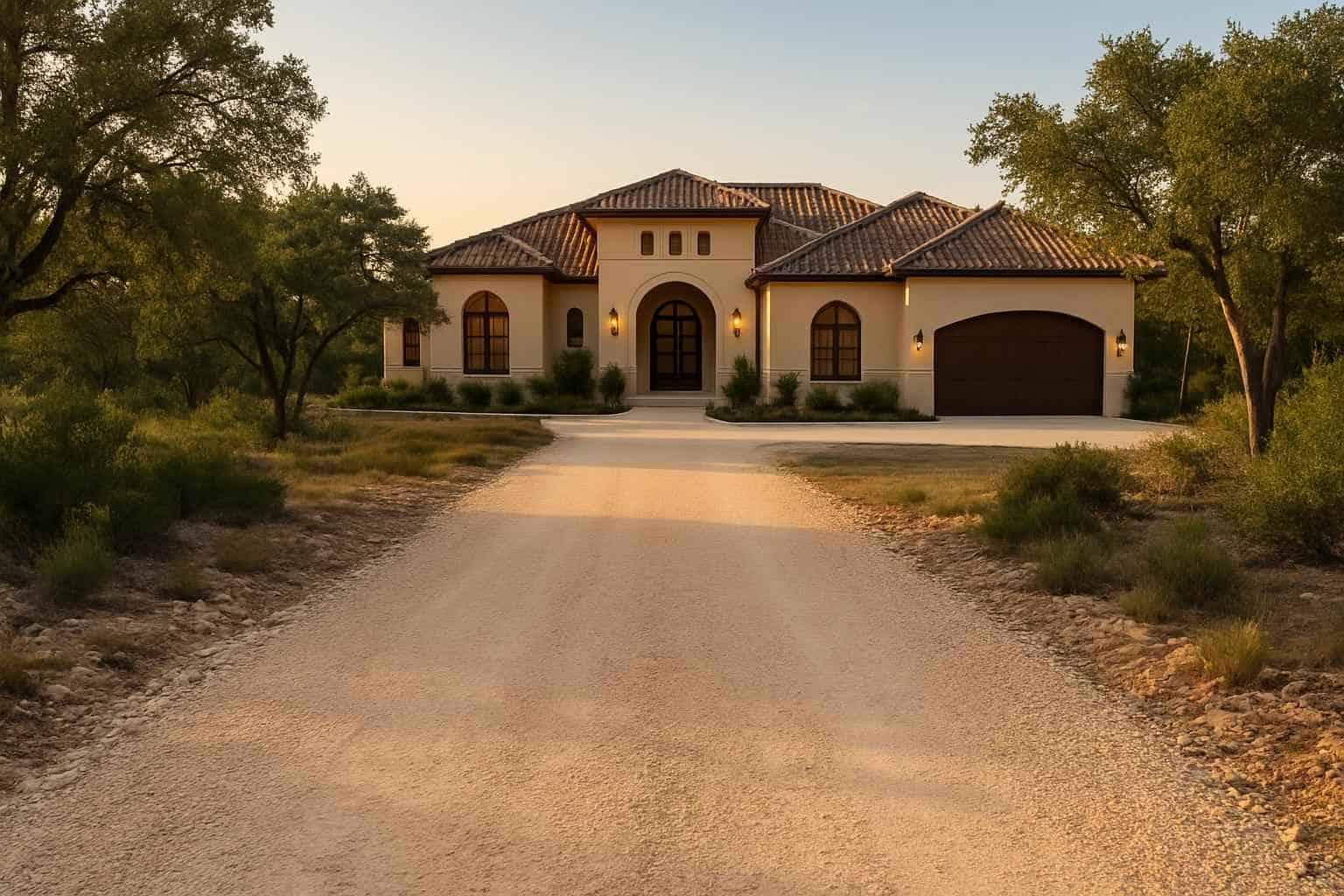 Caliche Driveway in Camp Verde Texas