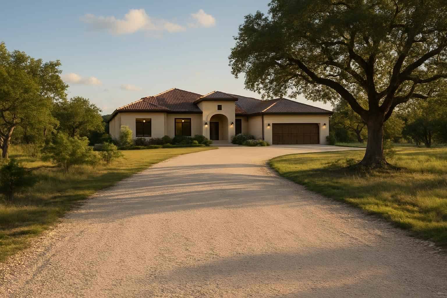 Caliche Driveway in Ingram Texas