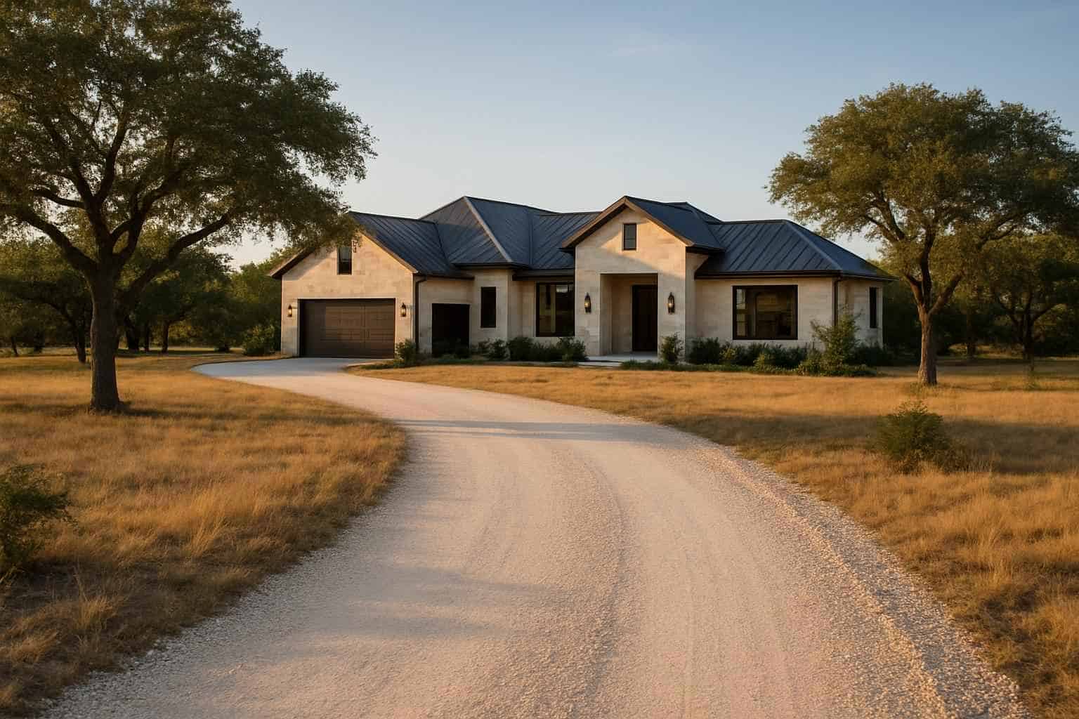 Caliche Driveway in Johnson City Texas