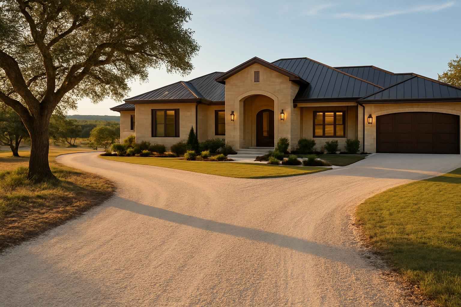 Caliche Driveway in Sisterdale Texas