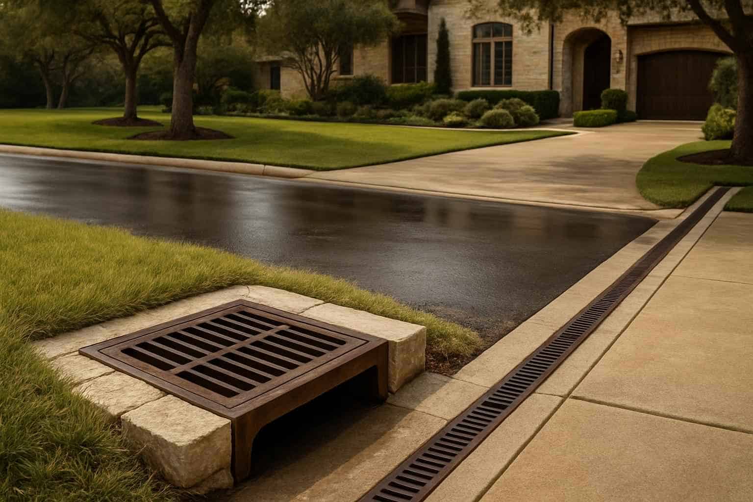 Catch Basins and Surface Drains in Kendalia Texas